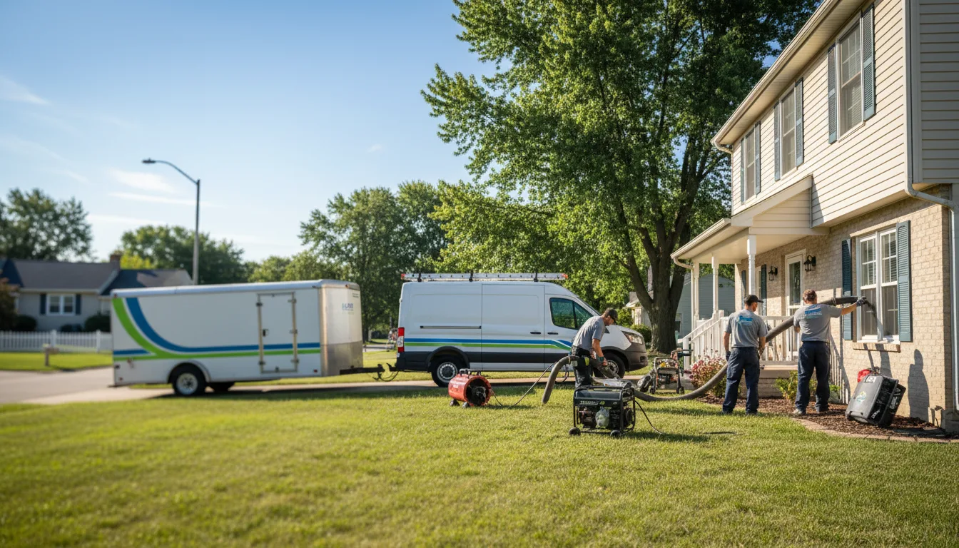 Flooded Basement Restoration And Cleanup With Repair in South Whitley, IN near me